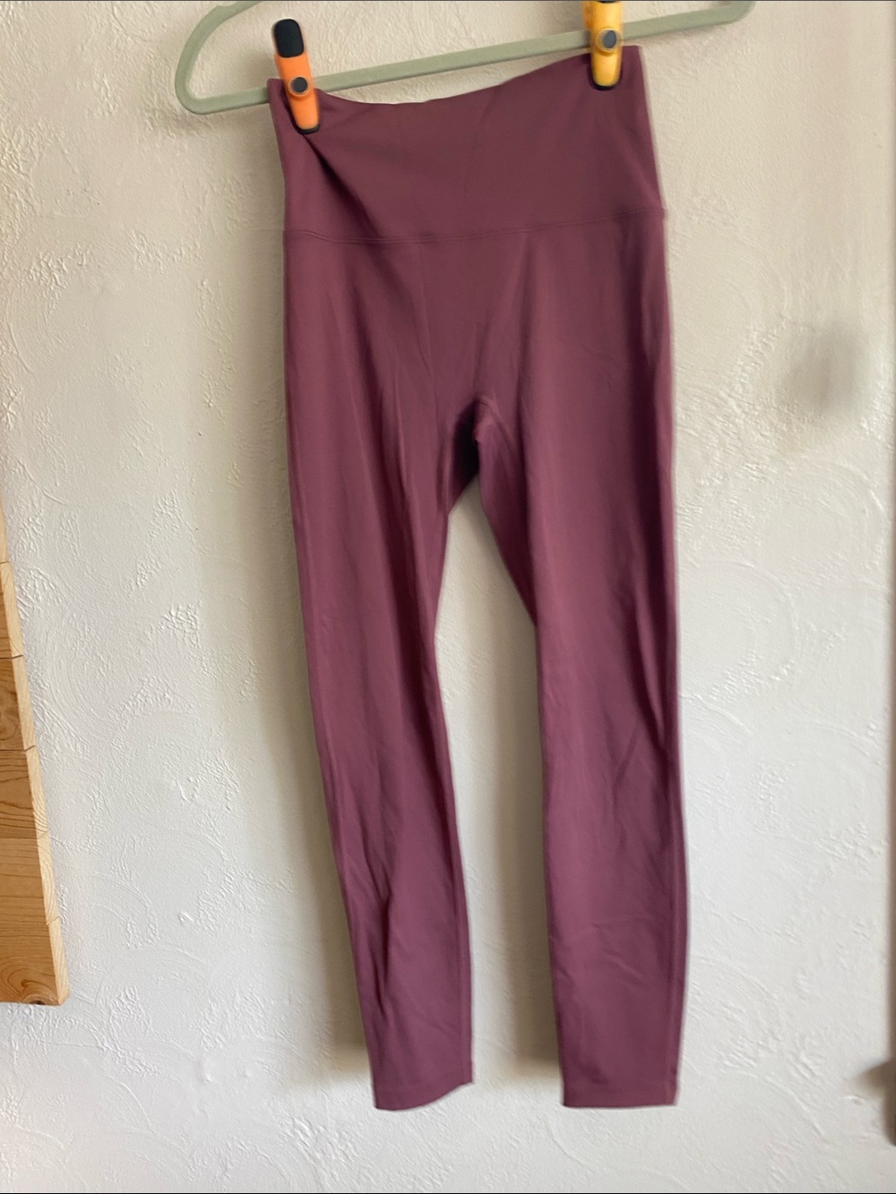 High-Waist Women's Leggings in Dusty Mauve